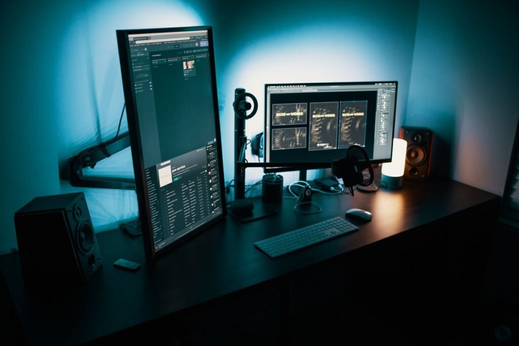 Laptop screen showing a desktop operating system