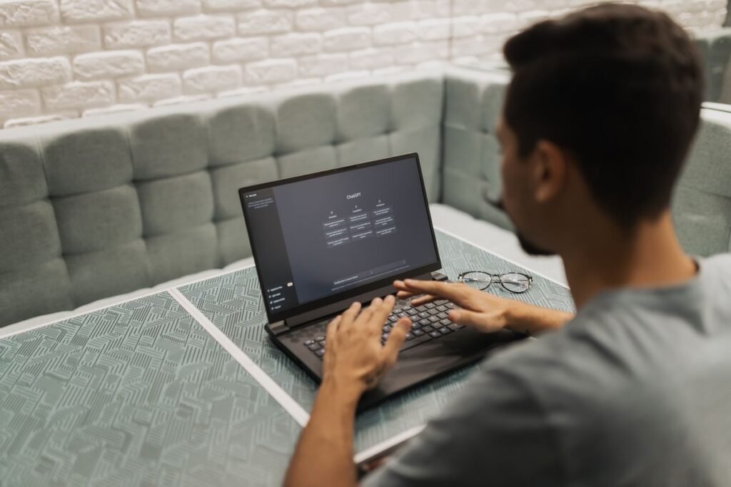 An operating system update installing on a computer