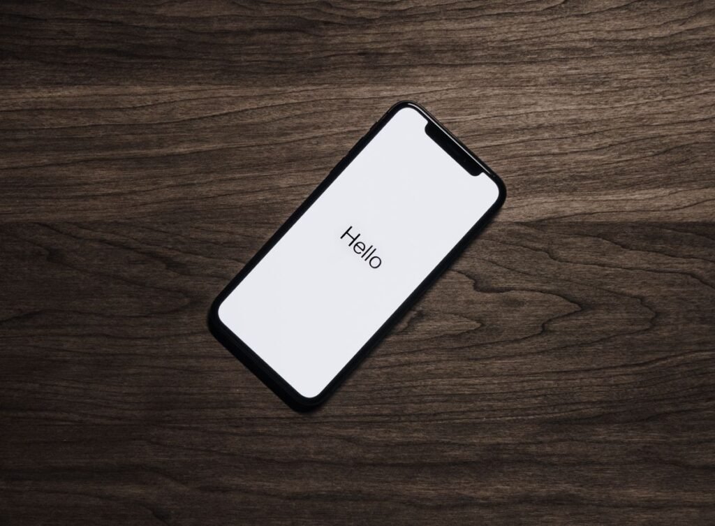 Close-up of an Android smartphone settings screen in a hand