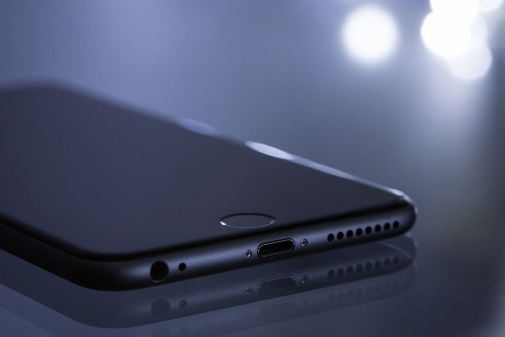 A new iPhone resting on a desk ready to be set up